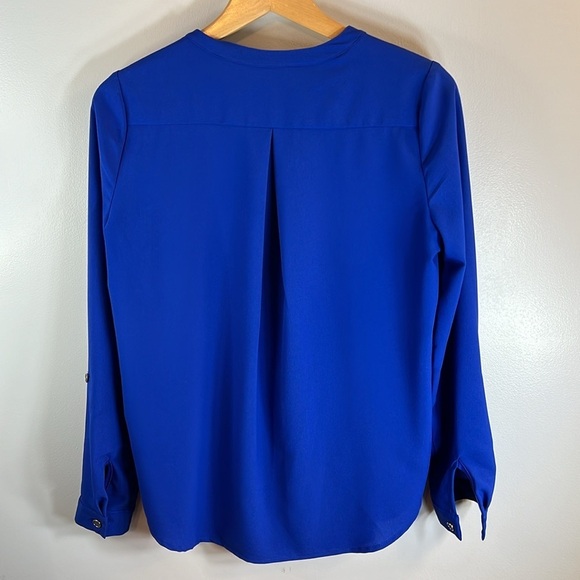 Jules & Jim Long Sleeved Blouse Roll Tab Cuff Size Medium - Picture 6 of 10